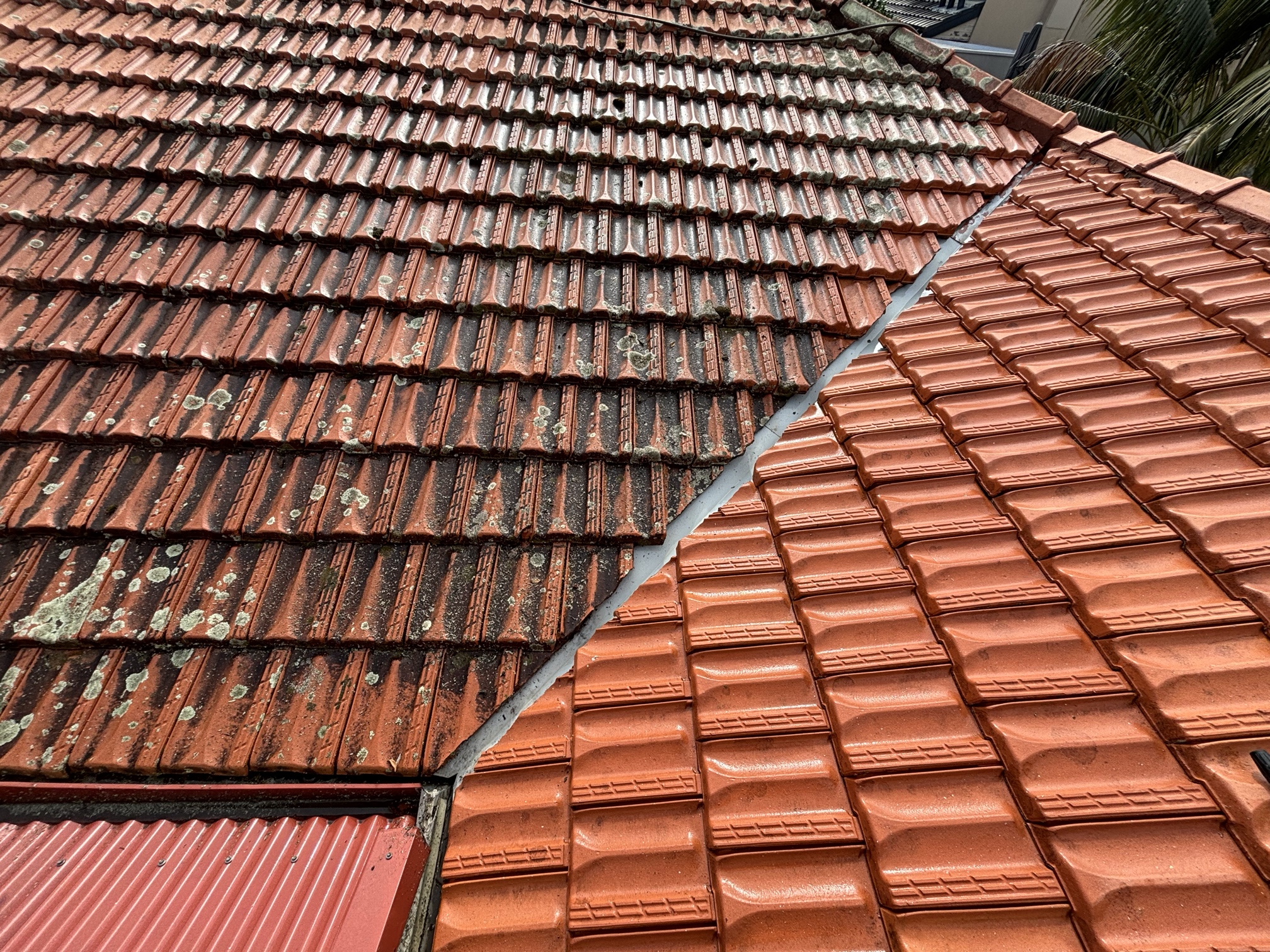 Repointed ridge caps