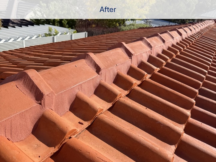 Repointed ridge caps