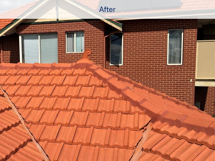Repointed ridge caps